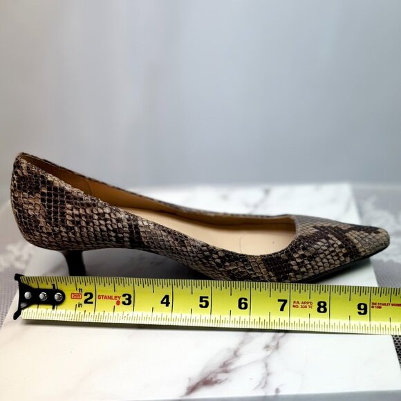 Calvin Klein Snake Print Kitten Heels Shoes - Picture 11 of 12